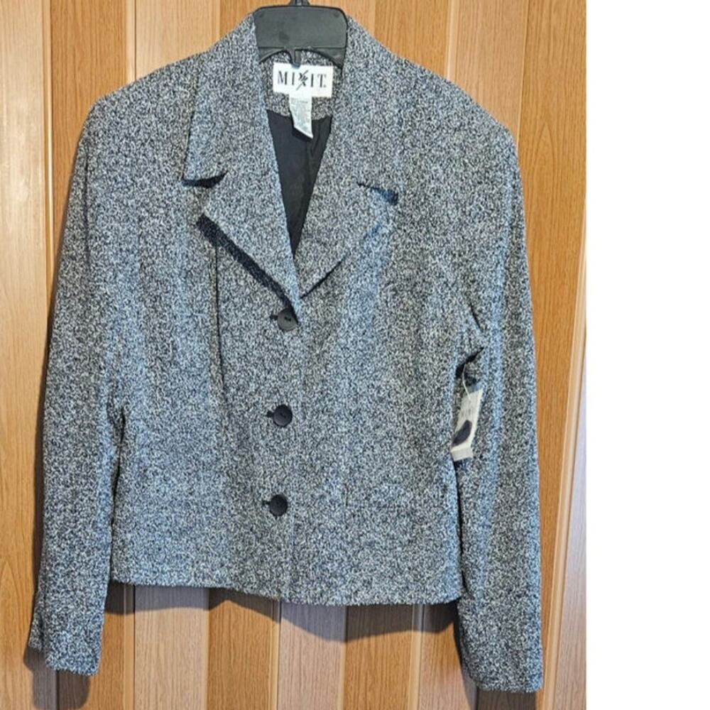 Mix-it Size 12 NWT Black and White Blazer Jacket